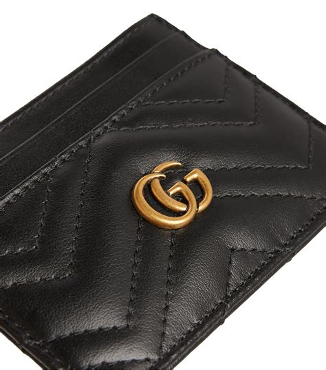 ssense gucci card holder|Gucci: Black 'Marmont' Card Holder .